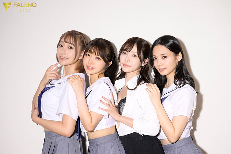 FALENOstar5周年記念！いきなりハーレムハイスクール！スター女優4人が学校で舐めてハメて大乱交スッペシャル！ 天使もえ 吉高寧々 三葉ちはる 善場まみ（茉城まみ） 画像2