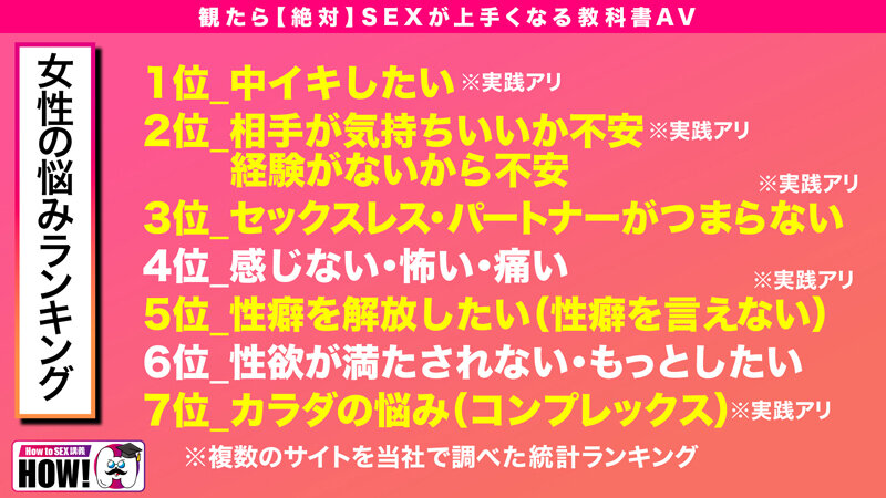 How to学園 観たら【絶対】SEXが上手くなる教科書AV【女性の悩み解決SP】倉本すみれ 新村あかり 画像4